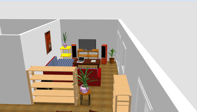 3D Render Wohnzimmer