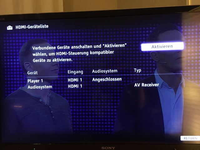 HDMI Einstellung TV