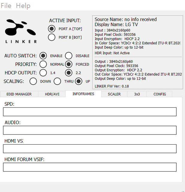 HDFury Linker Interface