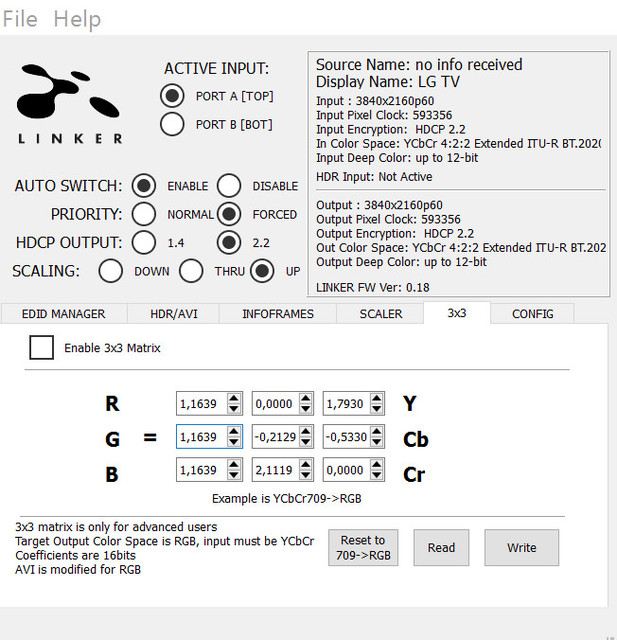 HDFury Linker Interface