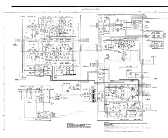 Service Manual Denon DRA 735R Schaltplan 3