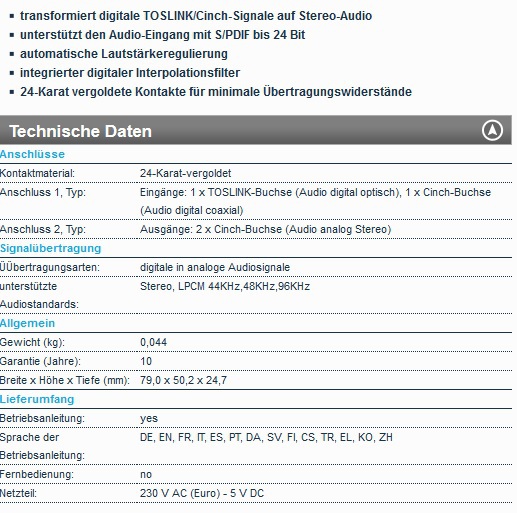 Technische Daten