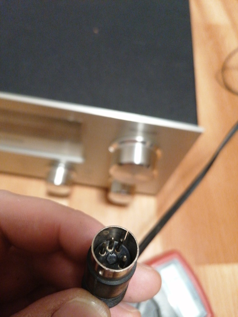 Stecker vom Audiokabel 