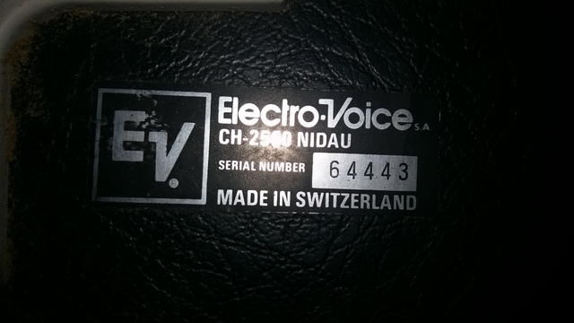 Elektro Voice Ch-2500 Nidau 