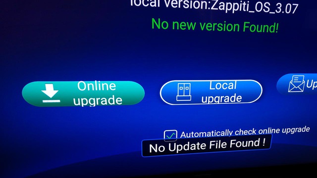 No Update File Found