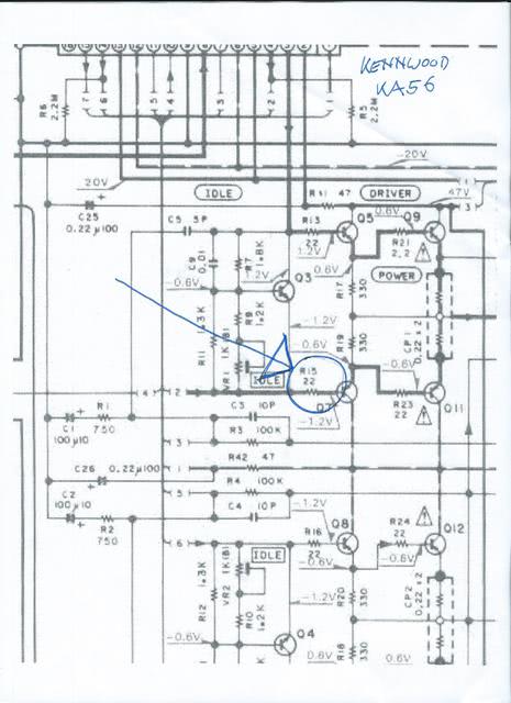 Kennwood KA-56 Schaltplanausschnitt
