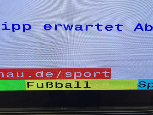 Einbrenneffekt Durch Videotext