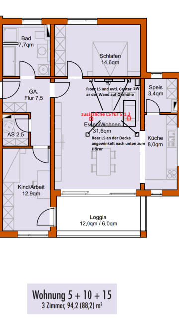 Wohnung Mit 5.1.2