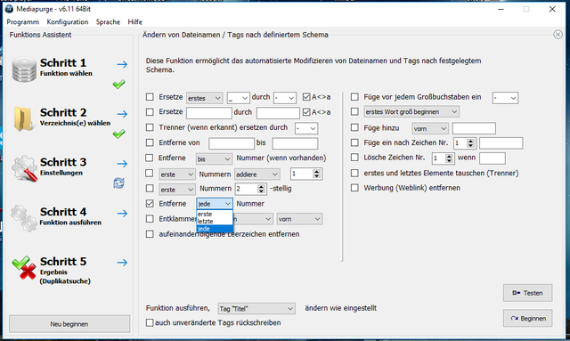 Tags Und Dateinamen Nach Schema Bearbeiten