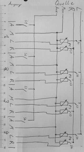 Schaltplanskizze Audio-Switch