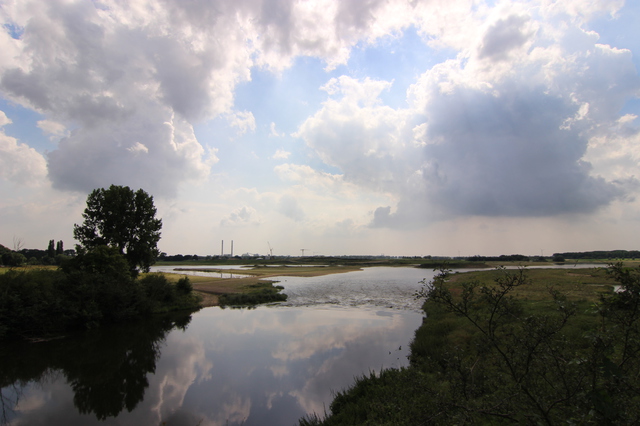 25 Blick Von Der Lippebrücke Auf Das Neue Feuchtgebiet