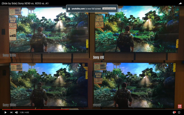 2017 07 17 15 03 13 (Side By Side) Sony XE90 Vs  XE93 Vs  A1   YouTube
