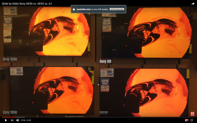 2017 07 17 15 04 43 (Side By Side) Sony XE90 Vs  XE93 Vs  A1   YouTube