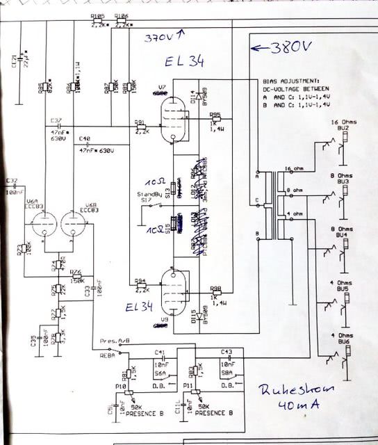 Endstufe 2X EL 34