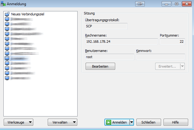 SSH Zugang Mit WinSCP