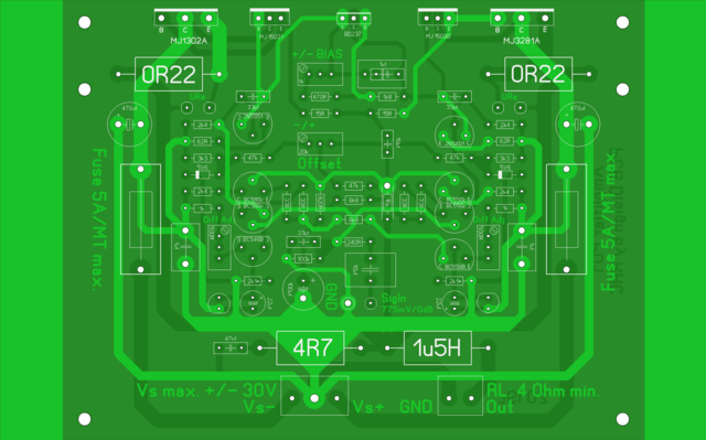 Verstärker 60 W Pcb K2