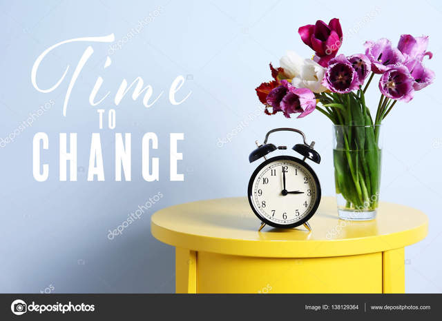 Depositphotos 138129364 Stock Photo Alarm Clock With Flowers