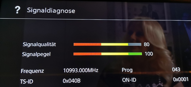 Signalstärke Beim Sony KD-75XG95
