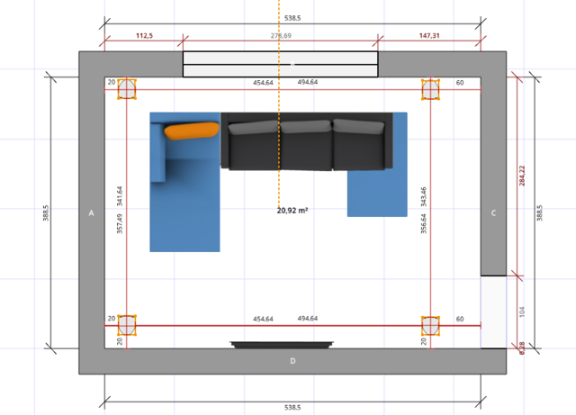 Wohnzimmer Planung