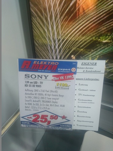 Sony KD55XE9005