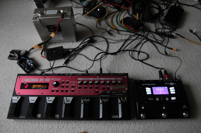 Mein Setup: Loopstation Und Multieffekt An Einem Akku Via 2 Step Down Converter