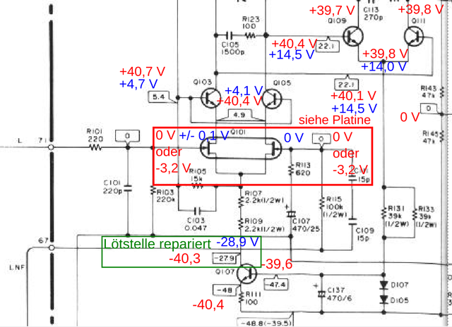 Spannungen PowerAmp2