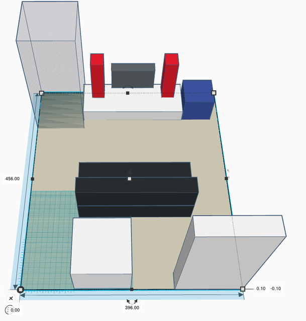 Wohnzimmer 3D-Modell