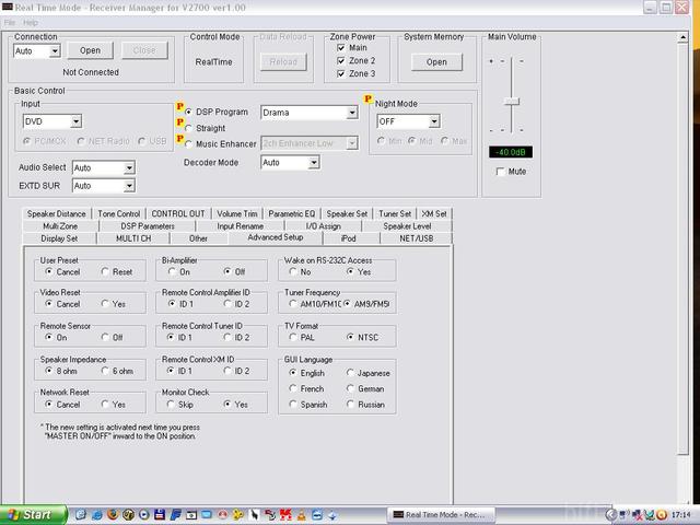 Receiver Manager RX-V 2700