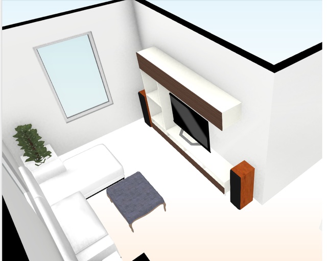 3D Ansicht Wohnzimmer 1