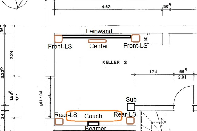 Planung Heimkino Keller 5.1