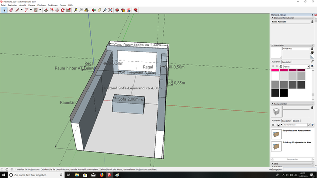 Draufsicht und 3D ansicht