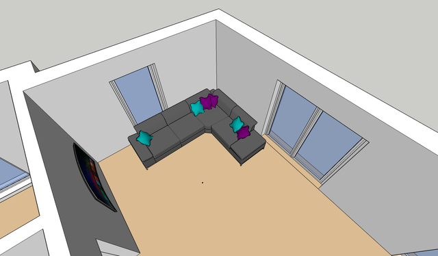 Wohnzimmer 3D