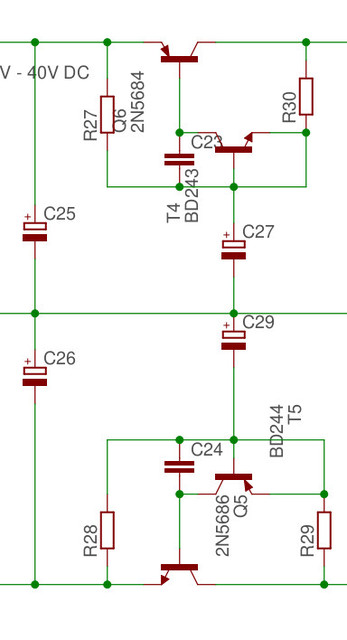 Transistor in der Siebung