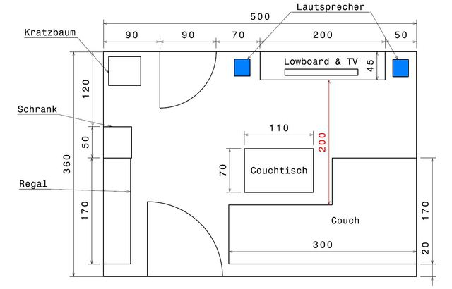 Grundriss Wohnzimmer