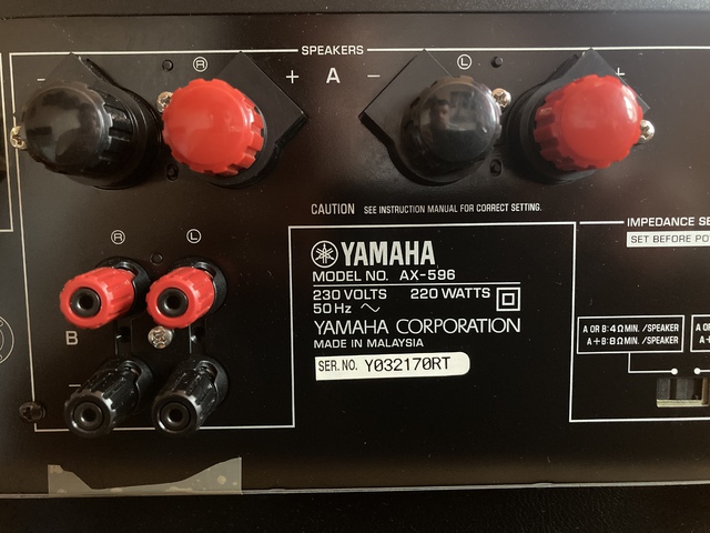 Anschlsse Yamaha AX-596