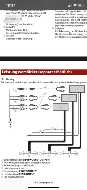 BA Sub Anschließen