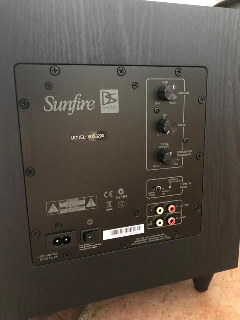 Sunfire SDS 8 Back