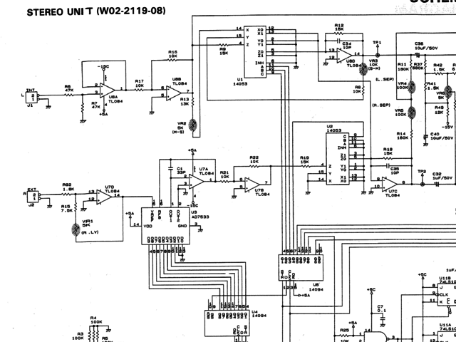 Schaltungsauszug AUDIO R