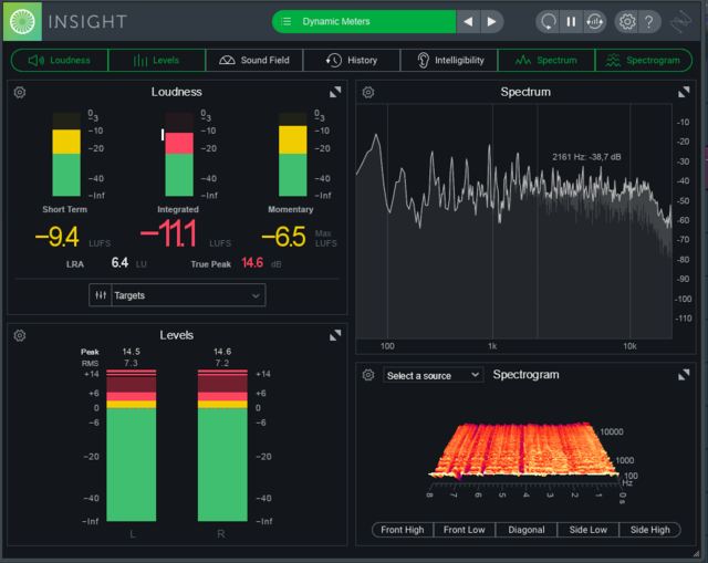 Screenshot Izotope Insight