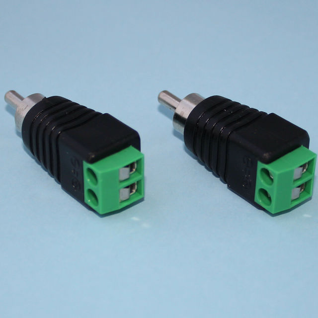 Cinch RCA Stecker Adapter Auf Klemmen