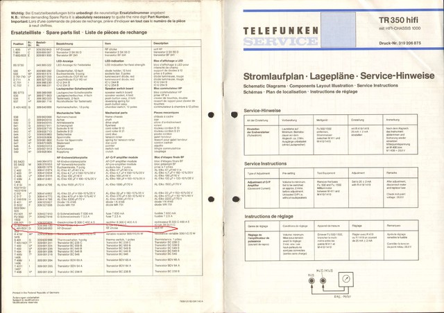 Telefunken TR350 Service 01