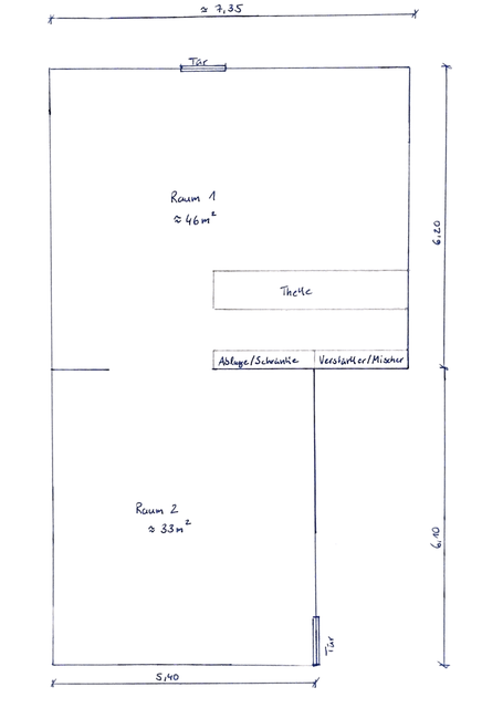 Grundriss Vereinsraum