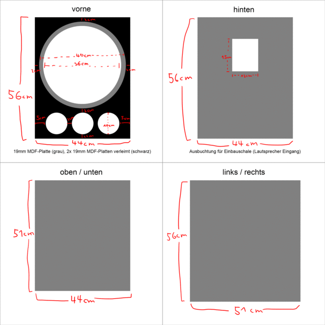 Subwoofer Bauplan