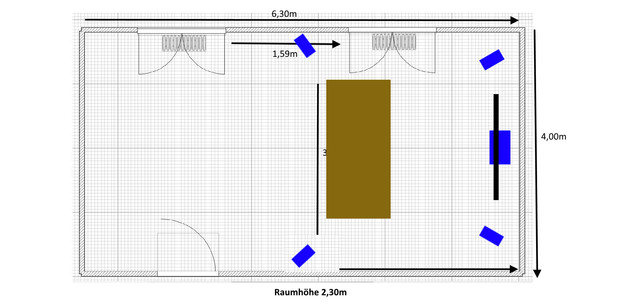 Raumgestaltung Wohnzimmer Heimkino