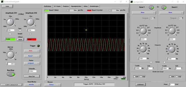 Test Signal Abgleich