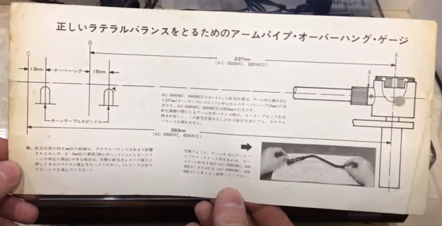 Tonarm template B