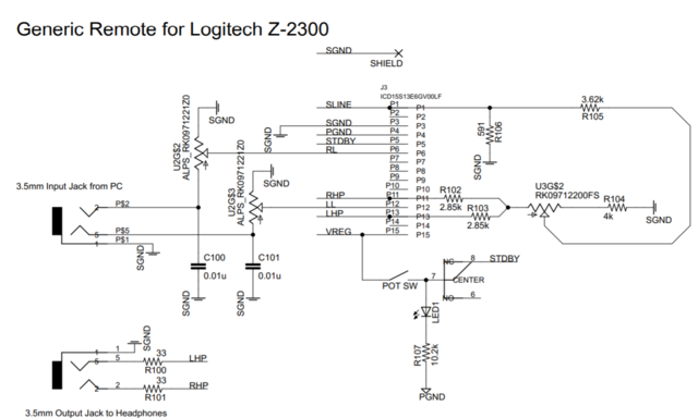 Schaltplan Z2300 Remote
