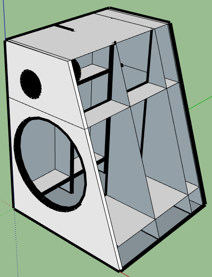 Subwoofer Overlay Mit Verstrebungen