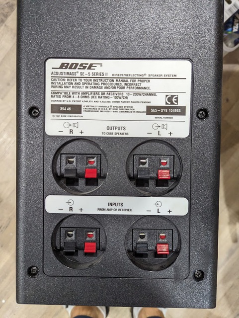 Bose Acoustimass SE 5 Series II