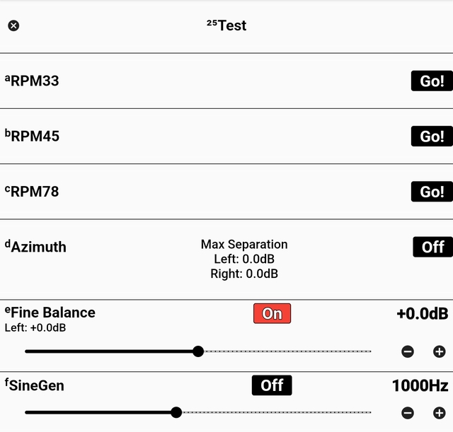 Waxwing Phono DSP Test Section